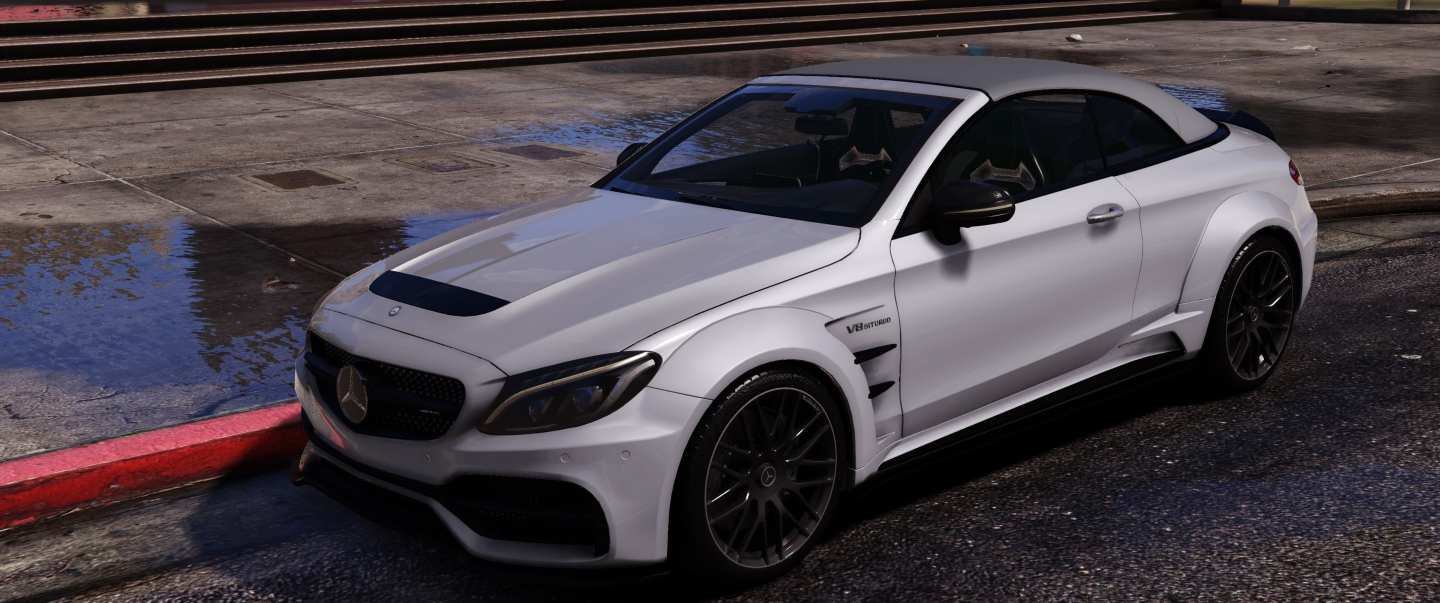 2017 Mercedes Benz C63S AMG Cabrio PD65CC Prior Design (Animated Roof) | Asyron