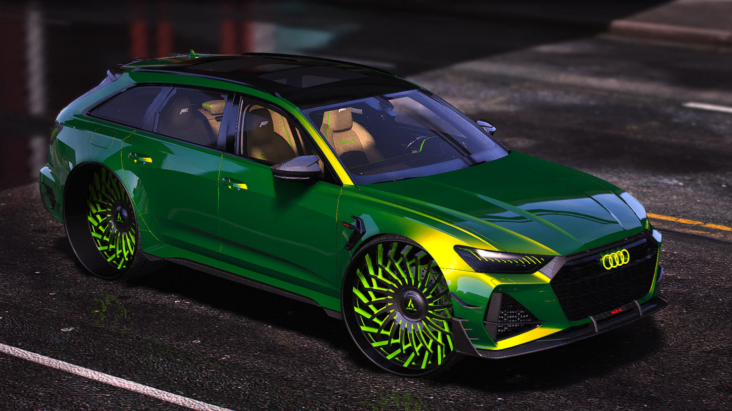 Audi RS6 R On Big Twisted Artis Forged Wheels | PNUT Customs