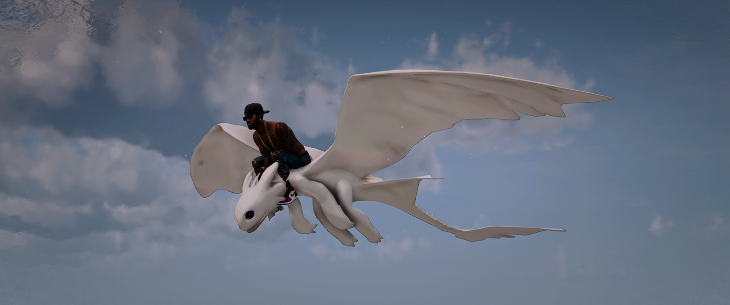 White Dragon How to Train Your Dragon 3