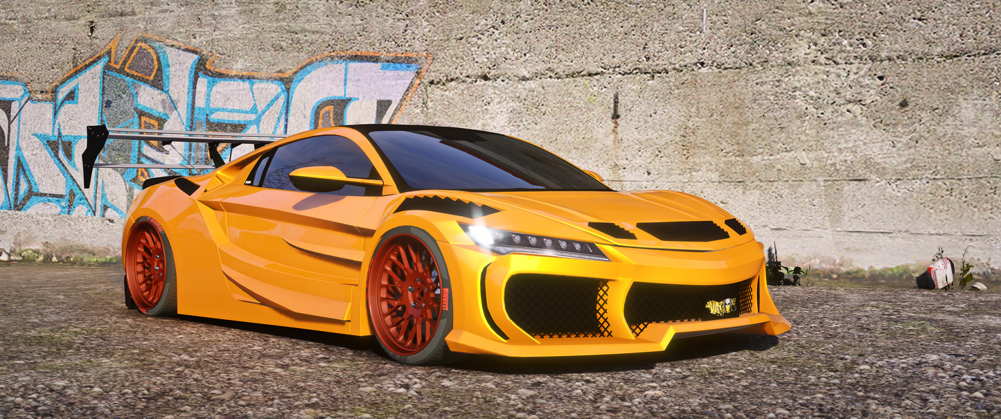 (Debadged) Abflug Acura NSX