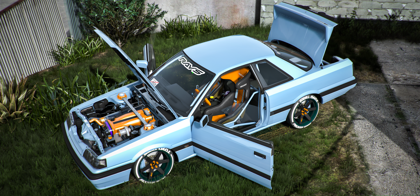 (Debadged) Nissan SKYLINE R 1987 | Goonie