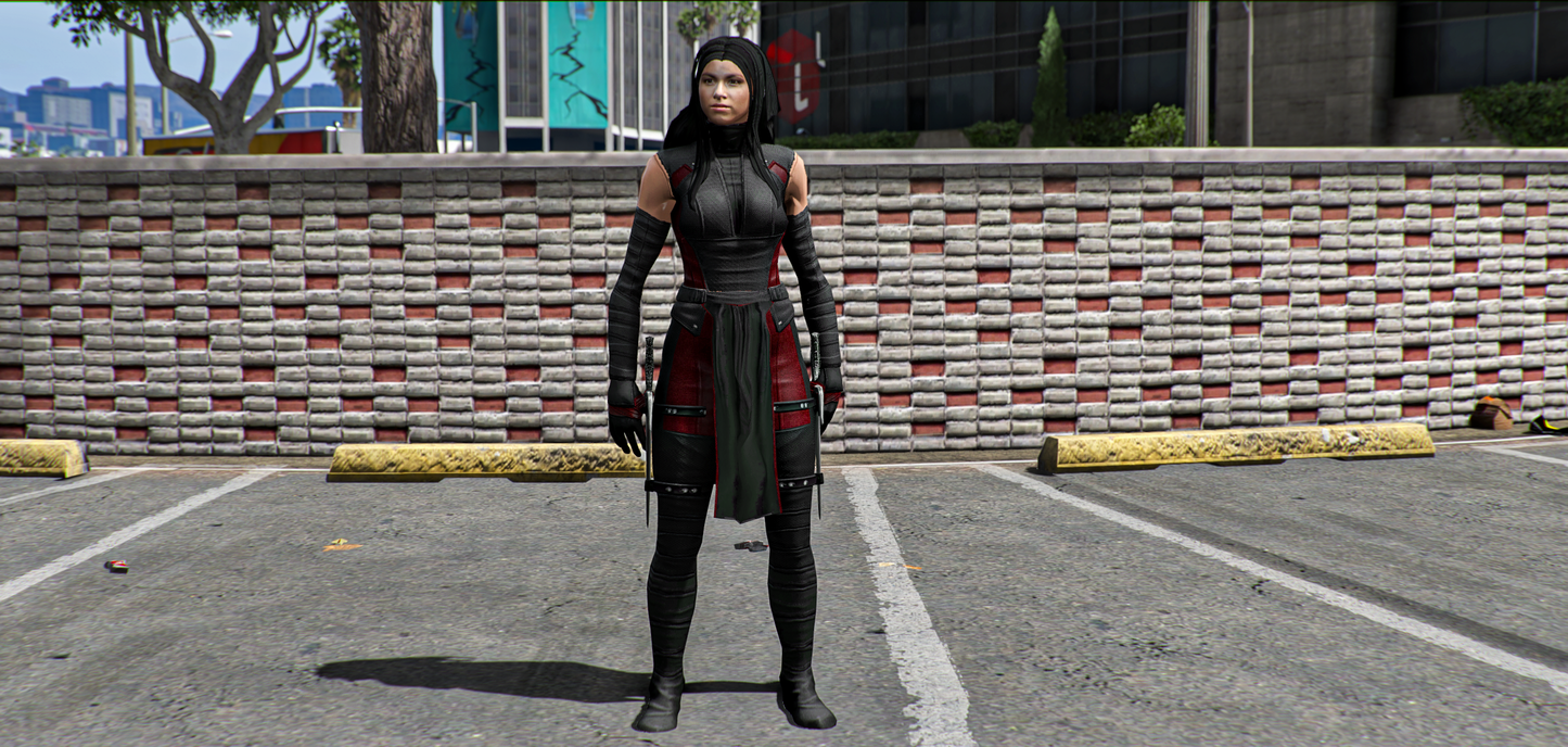 Elektra MCU Pack (Black,Red Outfit)