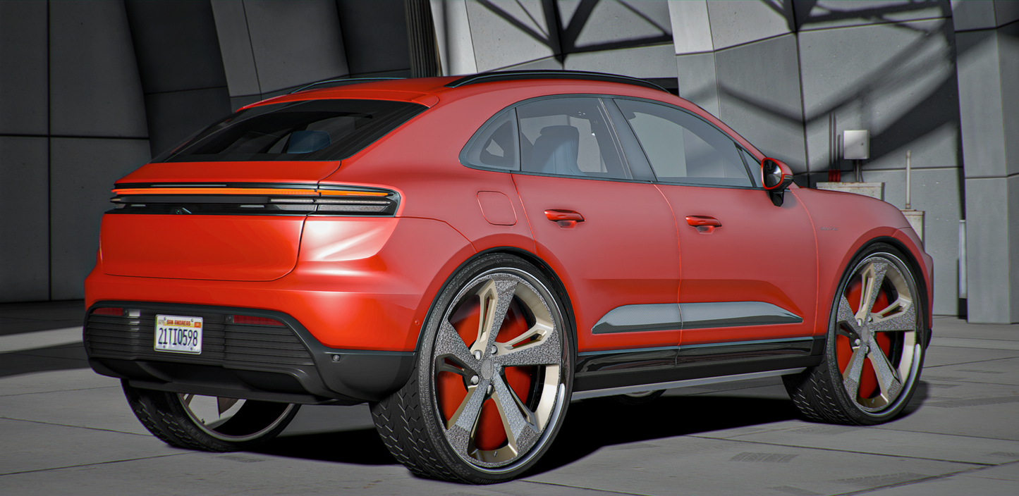 (Debadged) 2024 Porsche Macan Donk on Floaters | GZ Customs