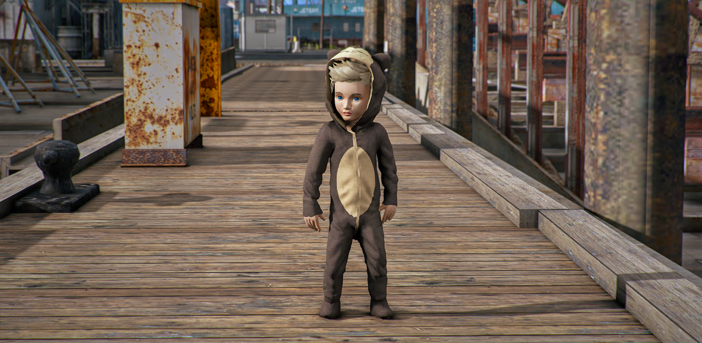 Tim Brown Bear Onesie