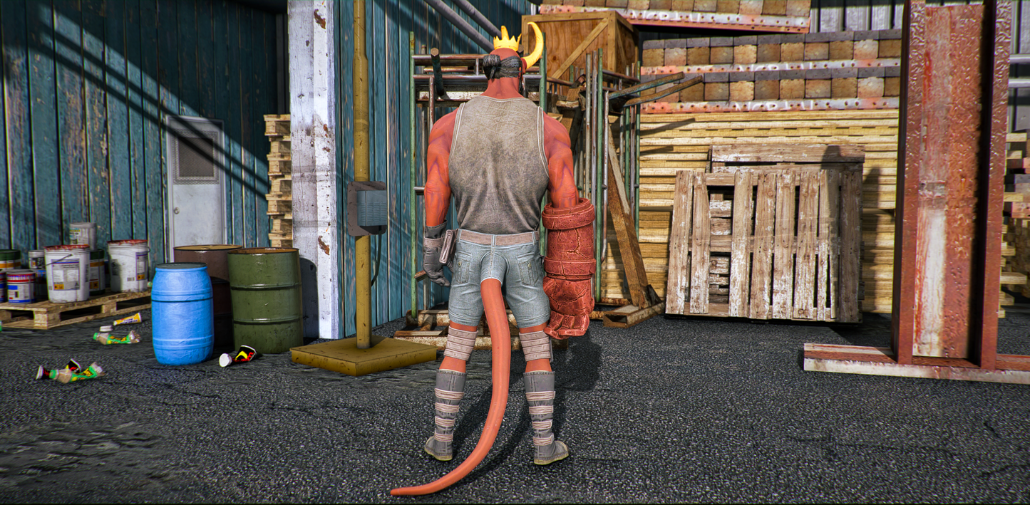 Hellboy No Jacket (Injustice 2)