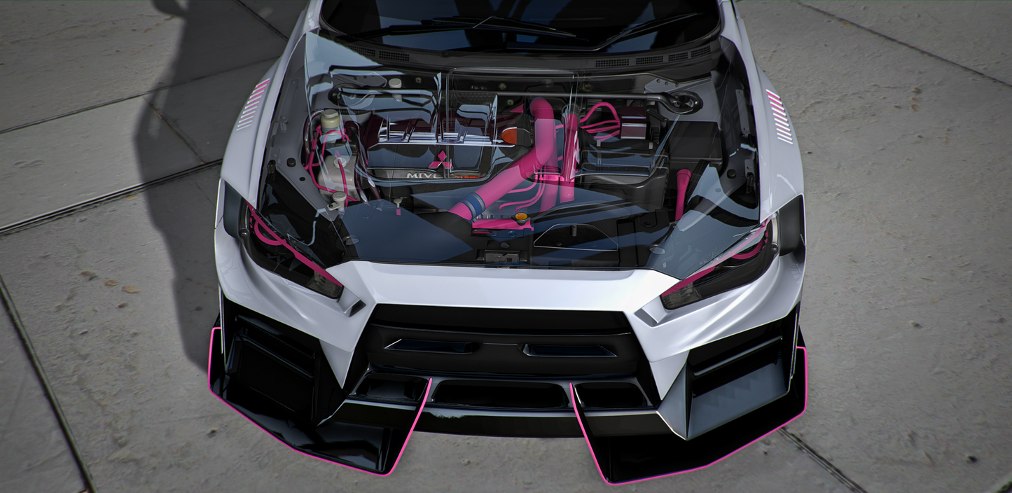 Mitsubishi Lancer Evolution X FR-400 Pinky | DEFz Customs