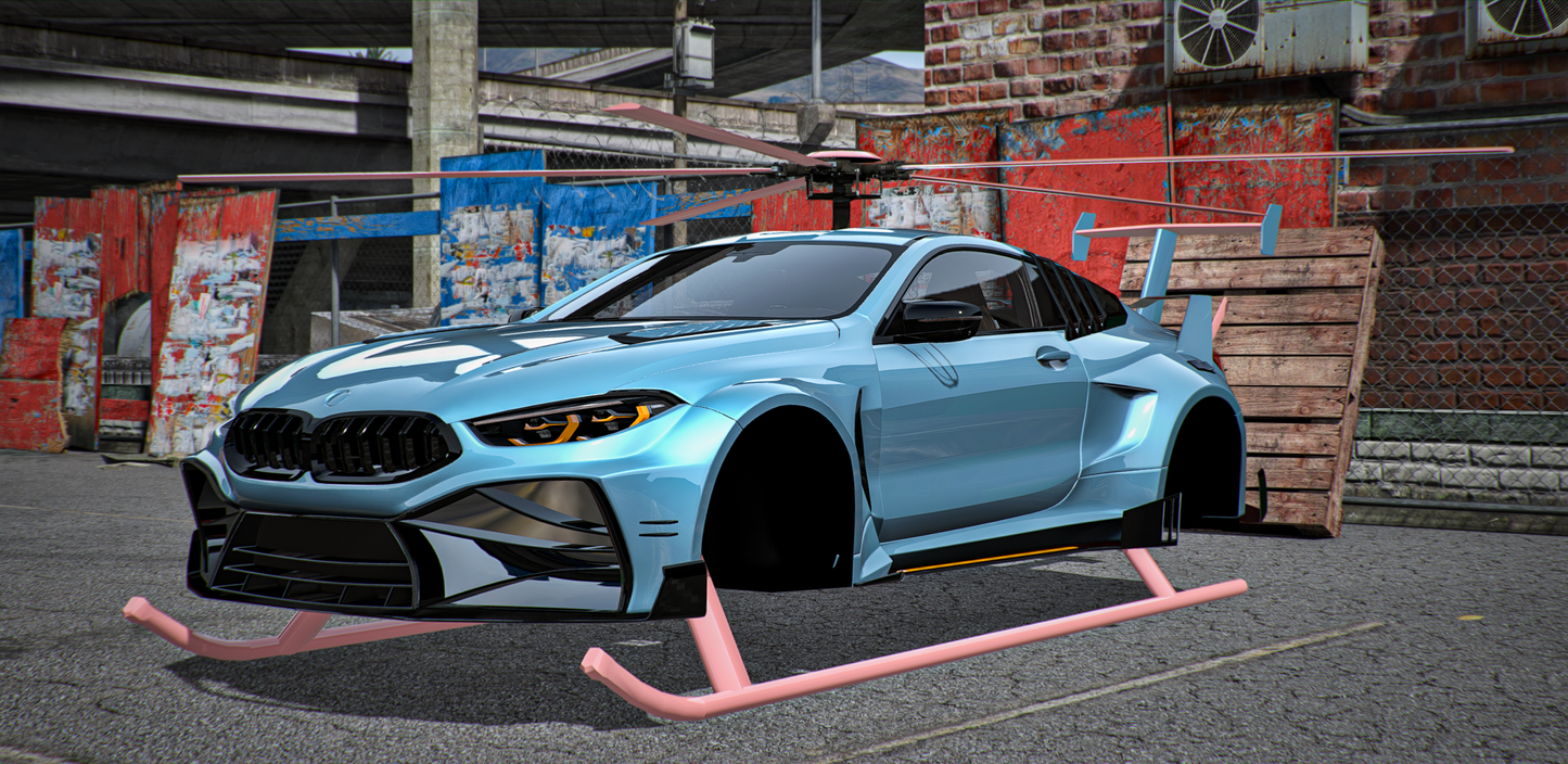 (Debadged) BMW M8 Shookz Heli | Ryan Customs