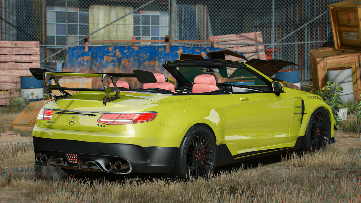 2021 Mercedes S73 S AMG Black Series Cabriolet (Animated Roof) | Nukem Customs