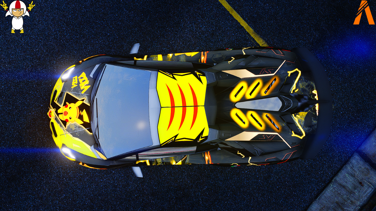 Lamborghini Aventador SVJ Pokemon Edition | Kick Store
