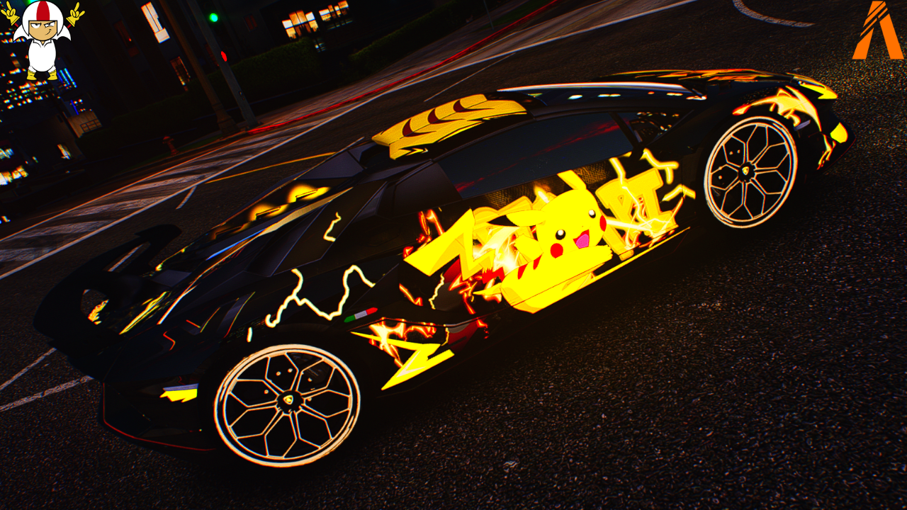 Lamborghini Aventador SVJ Pokemon Edition | Kick Store
