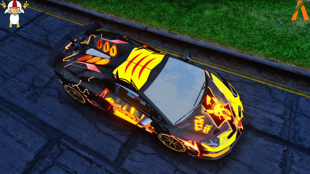 Lamborghini Aventador SVJ Pokemon Edition | Kick Store