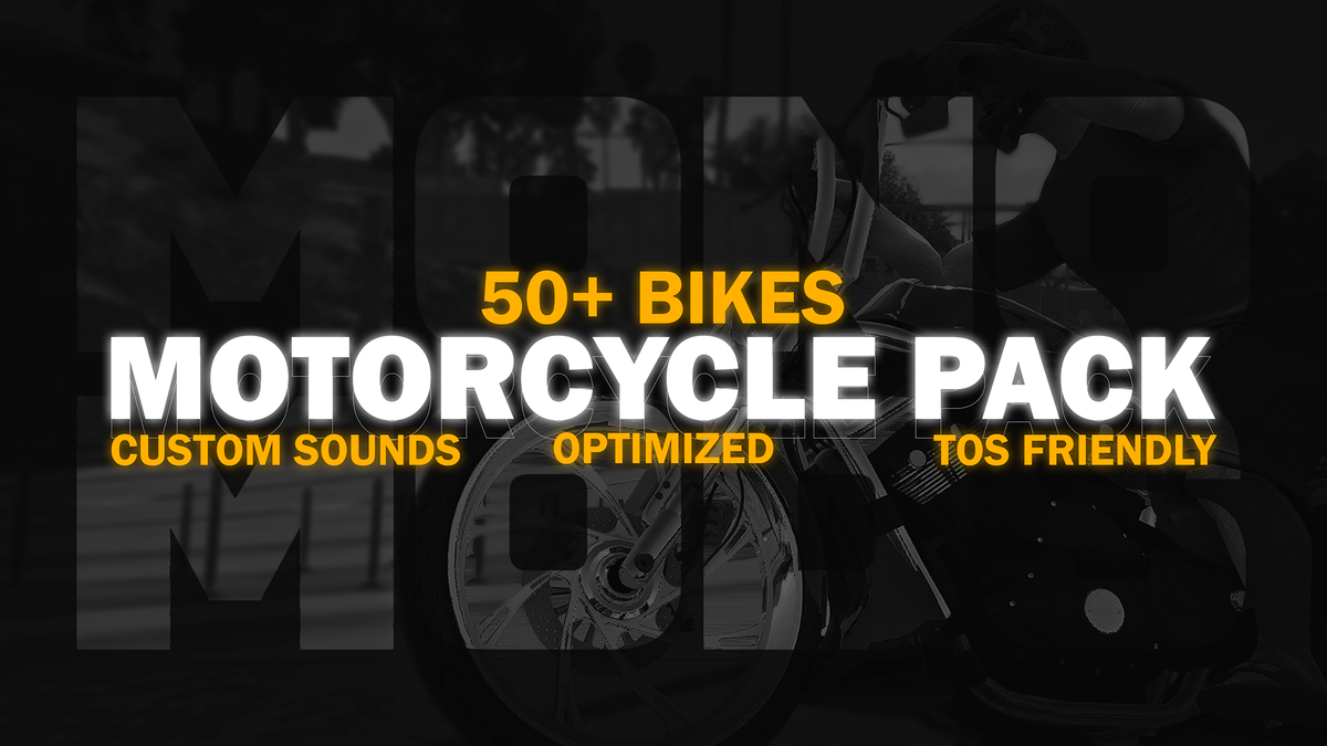 NEW 50+ FIVEM Lore Friendly BIKE PACK | Engine Sounds | Optimized |