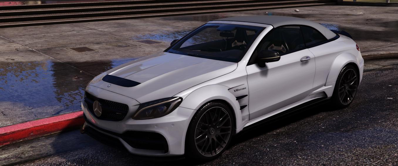 2017 Mercedes Benz C63S AMG Cabrio PD65CC Prior Design (Animated Roof) | Asyron