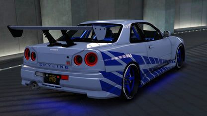 Nissan Skyline GT-R BNR34 C-WEST | Rmod Customs