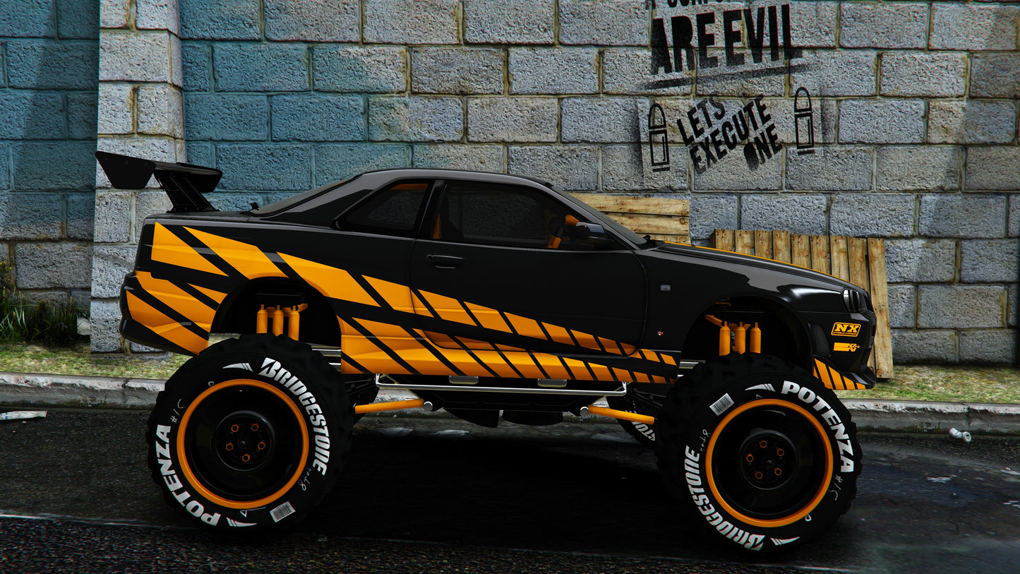 Nissan Skyline R34 Monster Truck | Rmod Customs