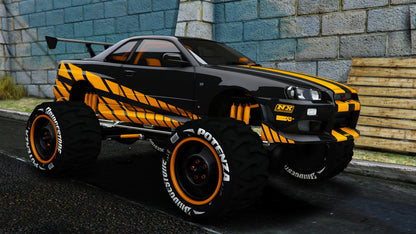 Nissan Skyline R34 Monster Truck | Rmod Customs