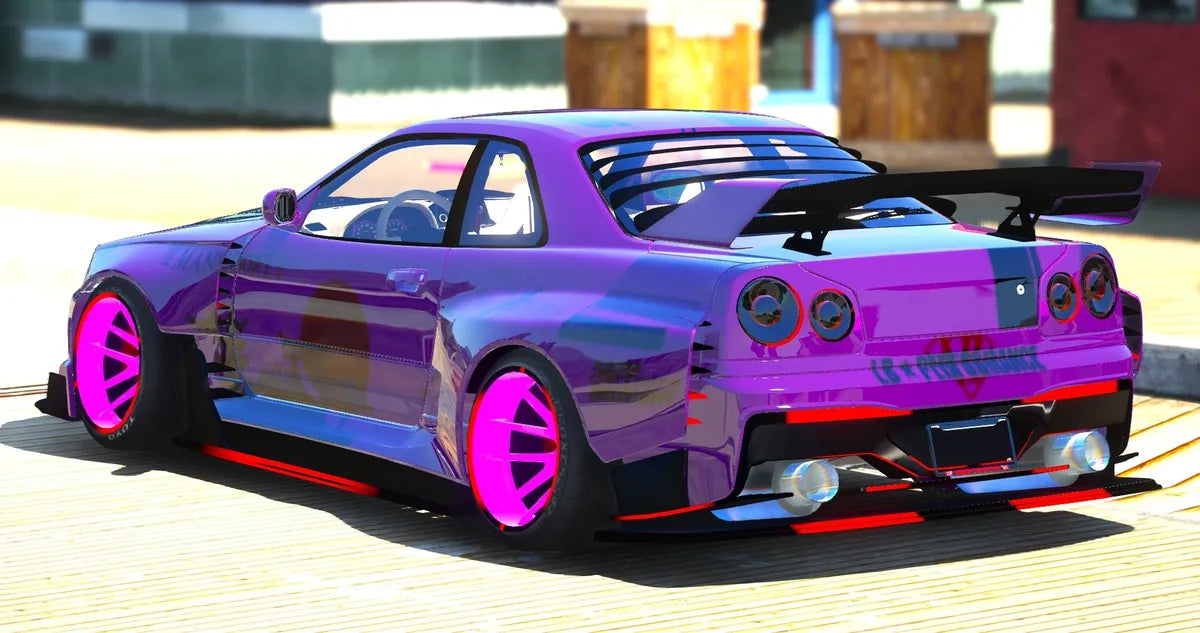(Debadged) Nissan R34 Animated | Gamer's Cafe