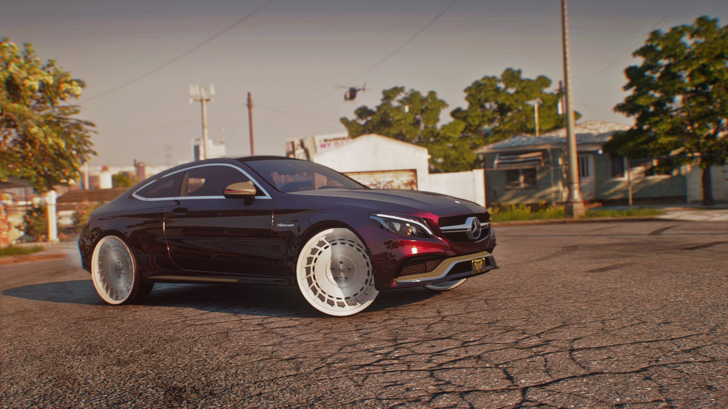 Mercedes C63 AMG Coupe Donk | Genius Garage Works