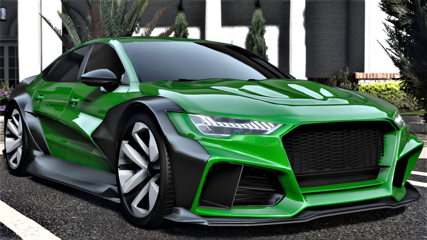 Audi RS7 Sportback Cardon Fender Bodykit | Lemon