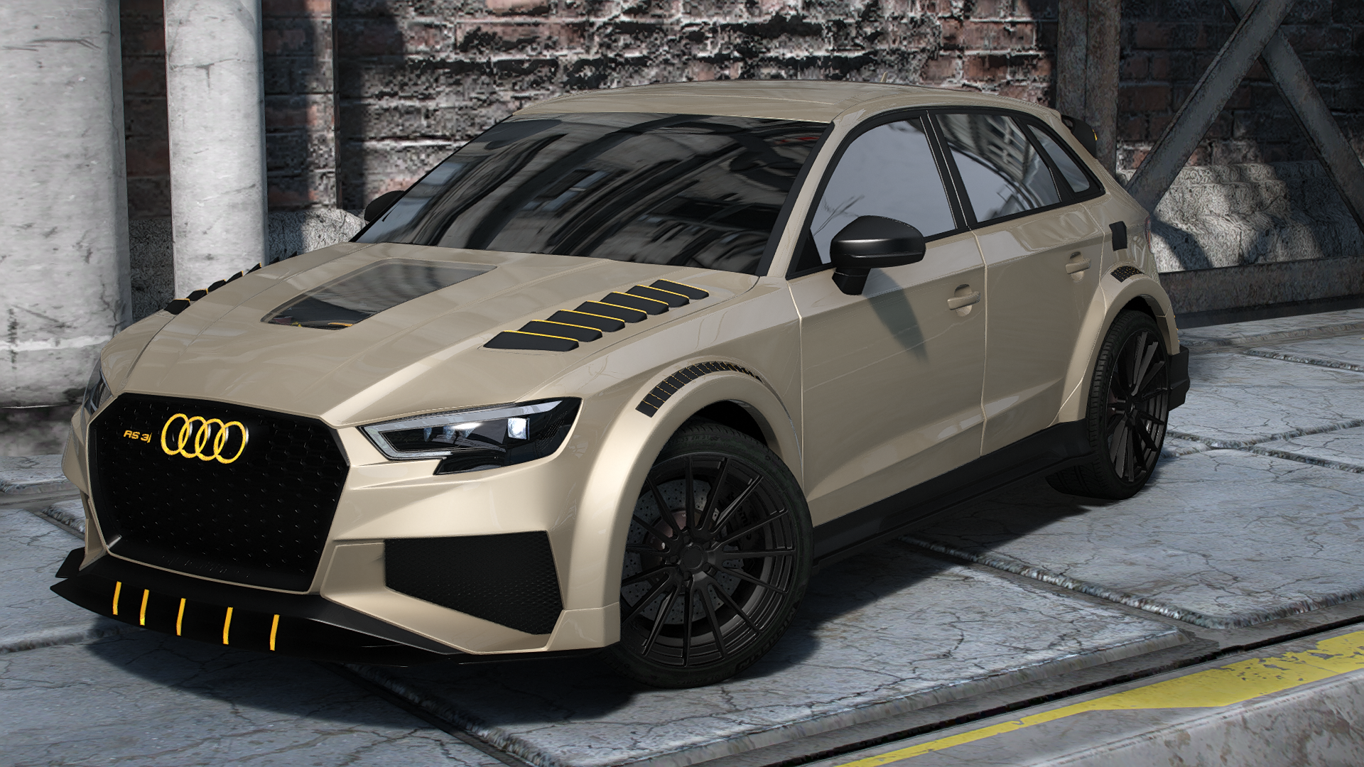 Mlo Kit Audi RS3 RK Kit | Lemon – Gorilla Cars & MLO
