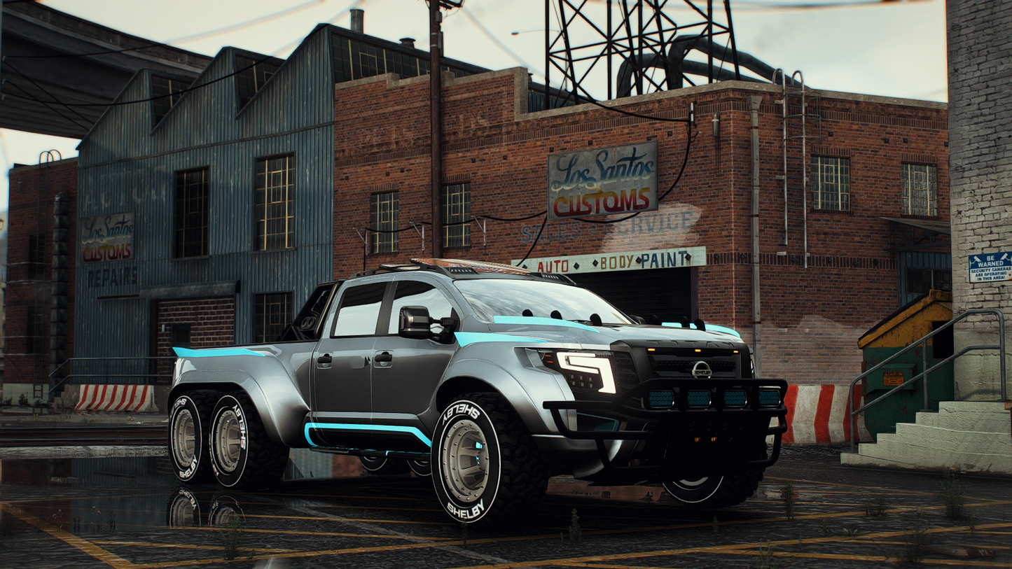 Customs Nissan Titan Widebody 6x6 | Shelby – Gorilla Cars & MLO