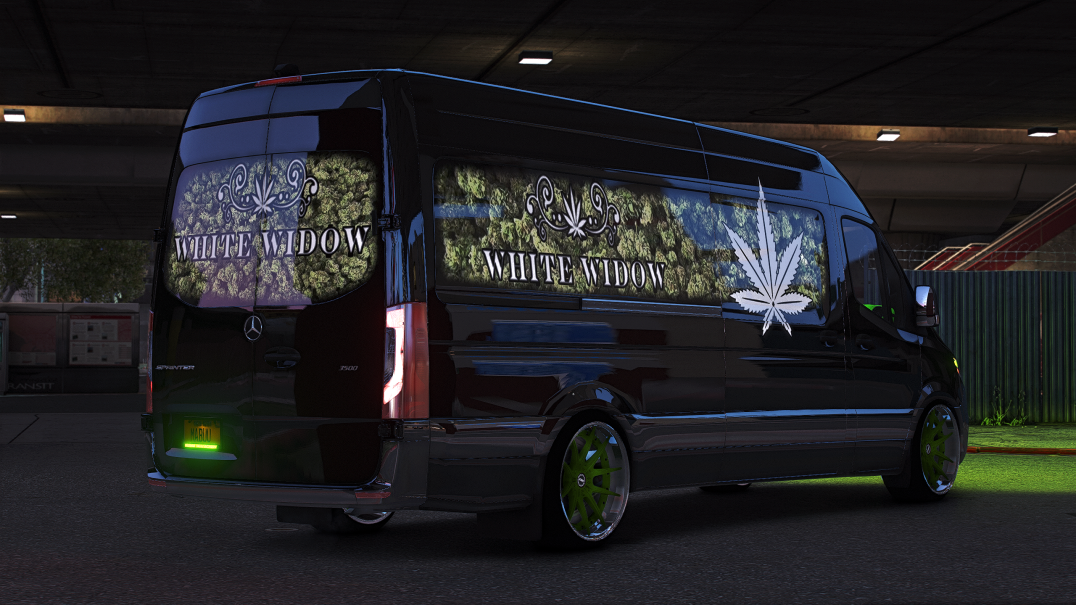 Mercedes White Widow Van Weed | W204's Toy Factory