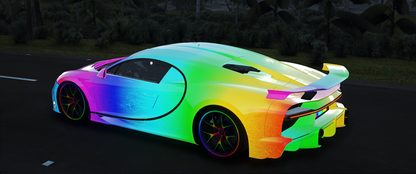 Bugatti Chiron SuperSport +300 Rainbow Candy Edition [Dinamic RGB Lights] | XZone Team