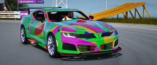 Pontiac Firebird Trans-Am Series Rainbow Edition [Dinamic Lights]