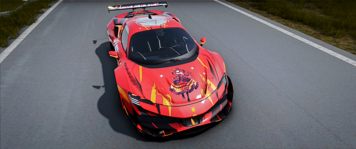 Ferrari SF90 Kurumi Tokisaki Edition [Dinamic Lights] | Kick Store