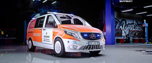 [ELS] Mercedes Vito Police NEF Aachen ELS X-Modding M.B