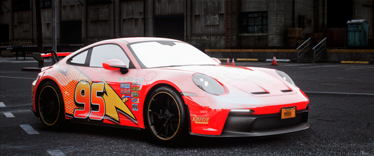 Porshce 911 GT3 RS Lightning McQueen Edition | Cisco