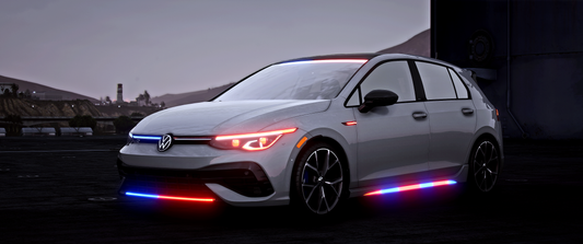 Volkswagen Golf 8R Police Modern Lights | Versus