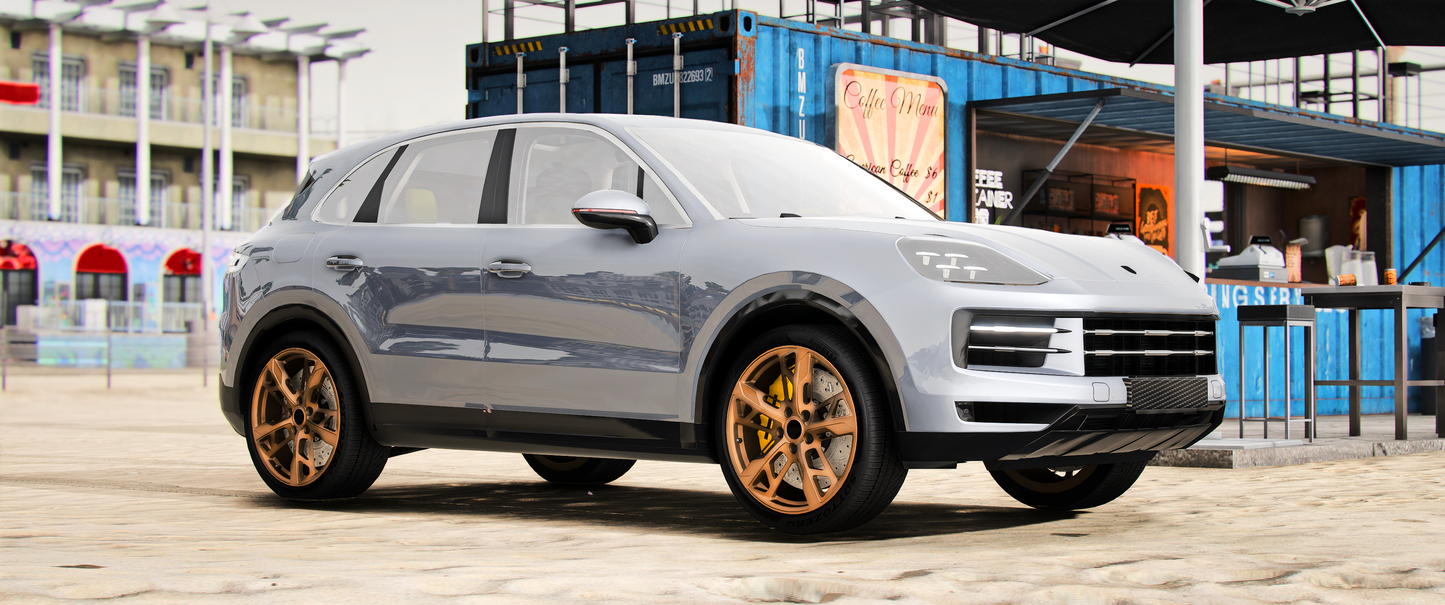 (Debadged) Porsche Cayenne Hybride 2024 | OWL Frost