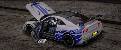 (Debadged) (Custom Orden) Nissan GTR R36 Paul Walker Concept 1000HP [Only Sell] | D. ICY Customs