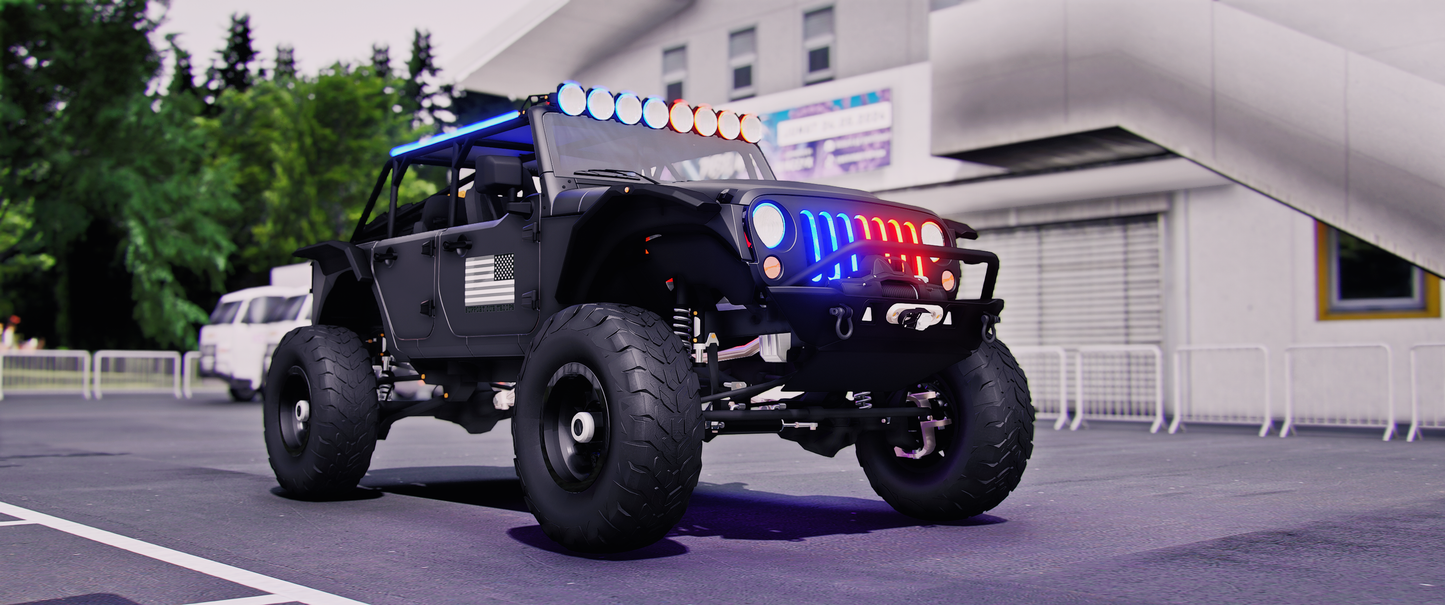 (Debadged) Jeep Wrangler Deberti Police Animaited | Versus