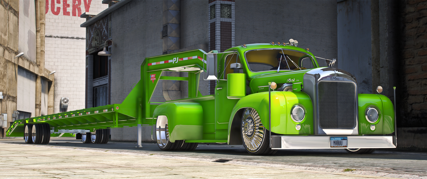 Mack Truck With Trailer Donk 1953 | One Deep