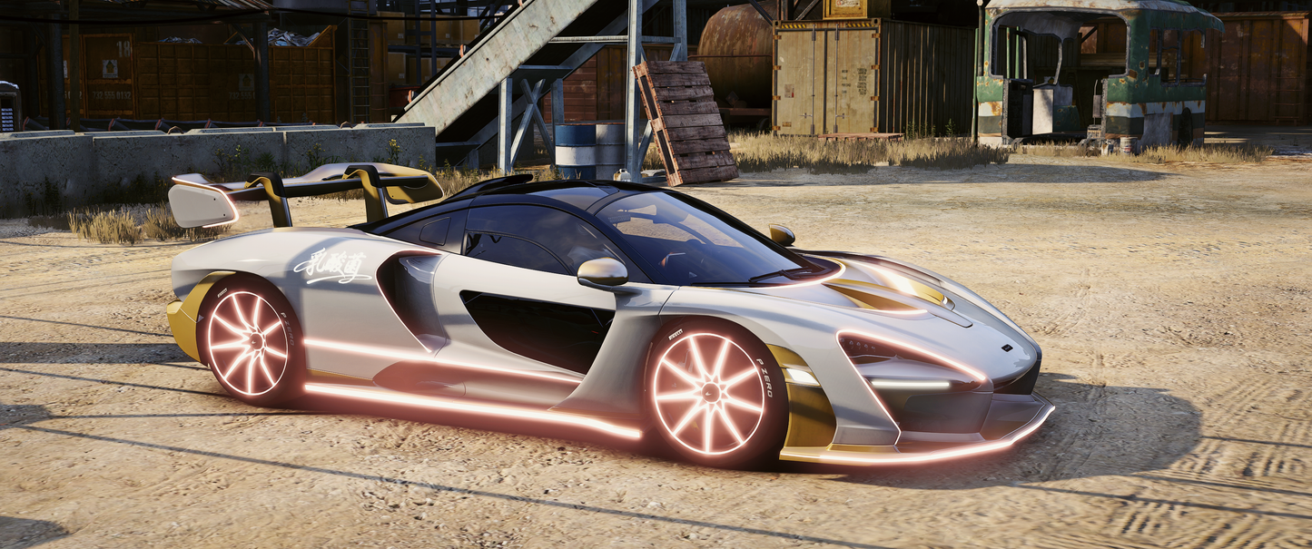 Mclaren Senna Gold [Dinamic Lights]