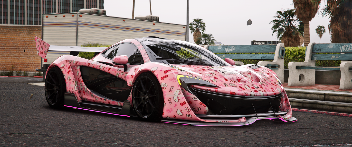 Mclaren P1 GT Hello kitty [Dinamic Lights]