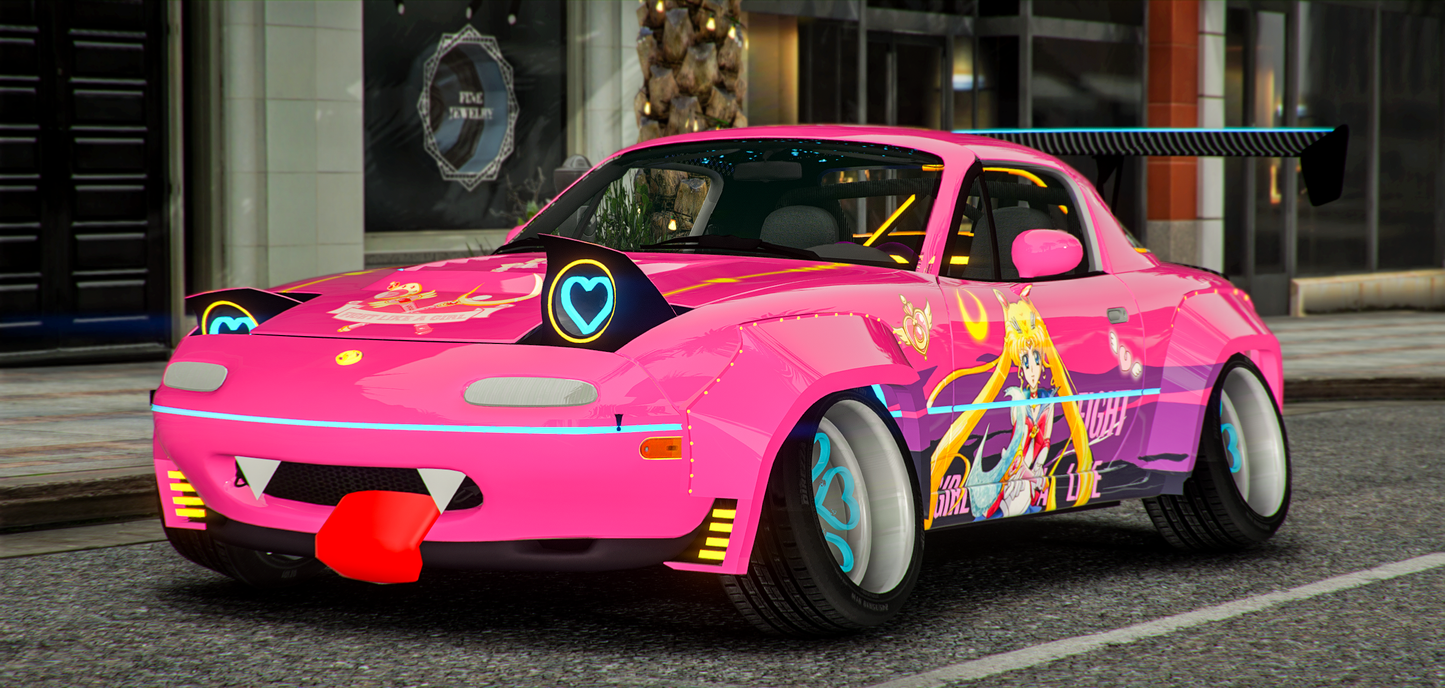 Mazda Miata MX 5 Sailor Moon Livery | Gamer's Cafe