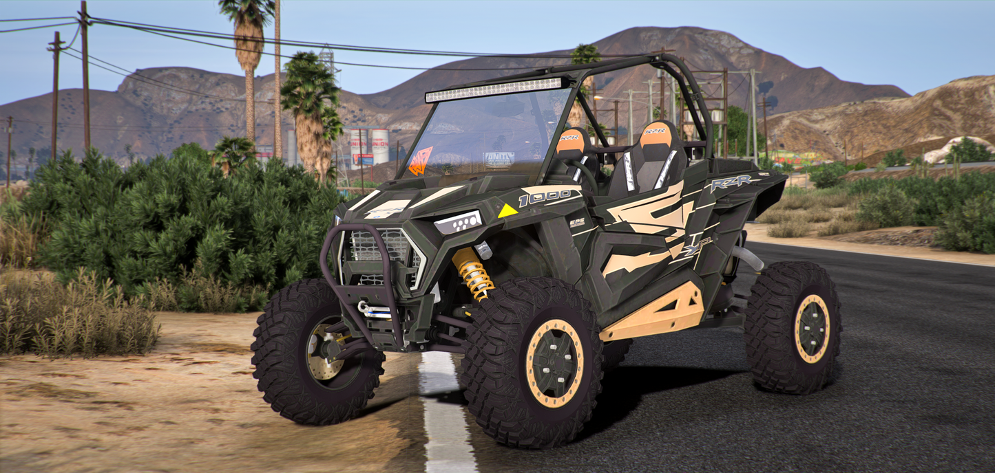 Polaris RZR On Reaper Wheels | Bagged Customs