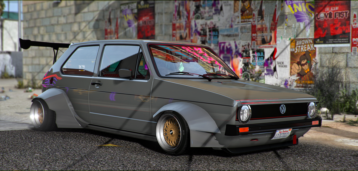 Cars Ry Volkswagen Golf Mk1 Widebody | RY Customs – Gorilla Cars & MLO