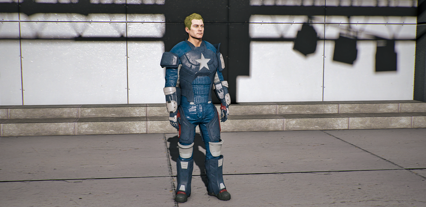 Captain America (Custom Battle Armour)