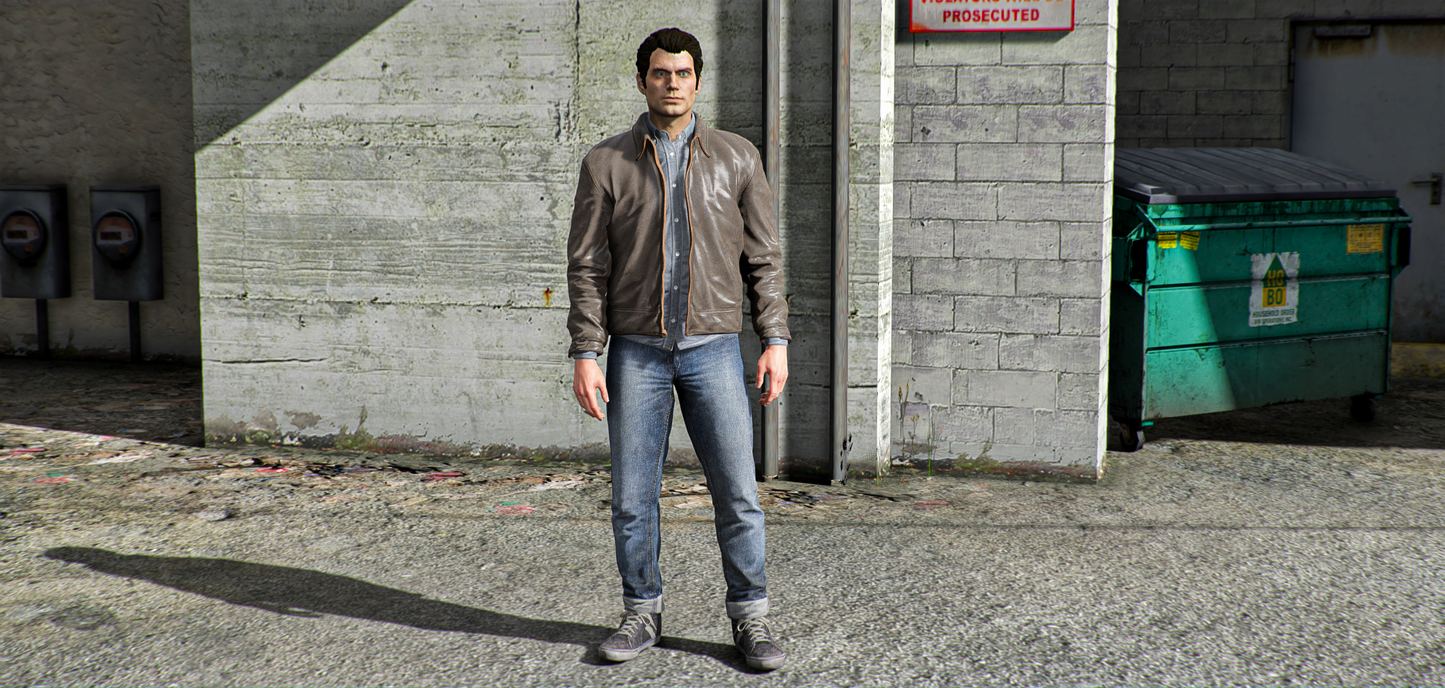 Clark Kent (Jacket/Farmer Outfit + Togglable Glasses)