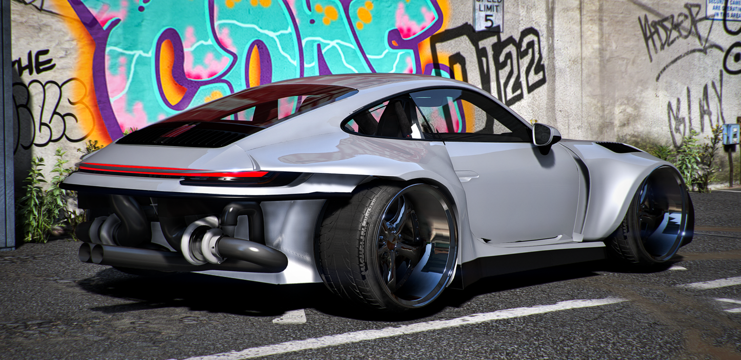 Porsche 911 GTR Widebody TwinTturbo | Hamada Drift