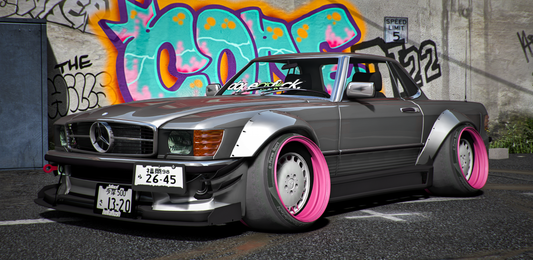 Mercedes-Benz 350 SL Roadster Widebody | Hamada Drift