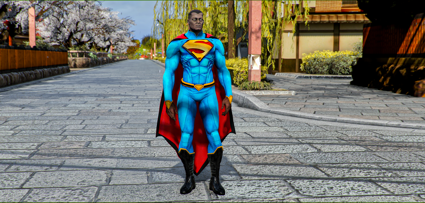 Calvin Ellis Superman (Custom Comics Version)
