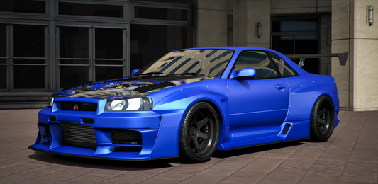Nissan Skyline R34 Widebody With Glass Hood Props | WMAC