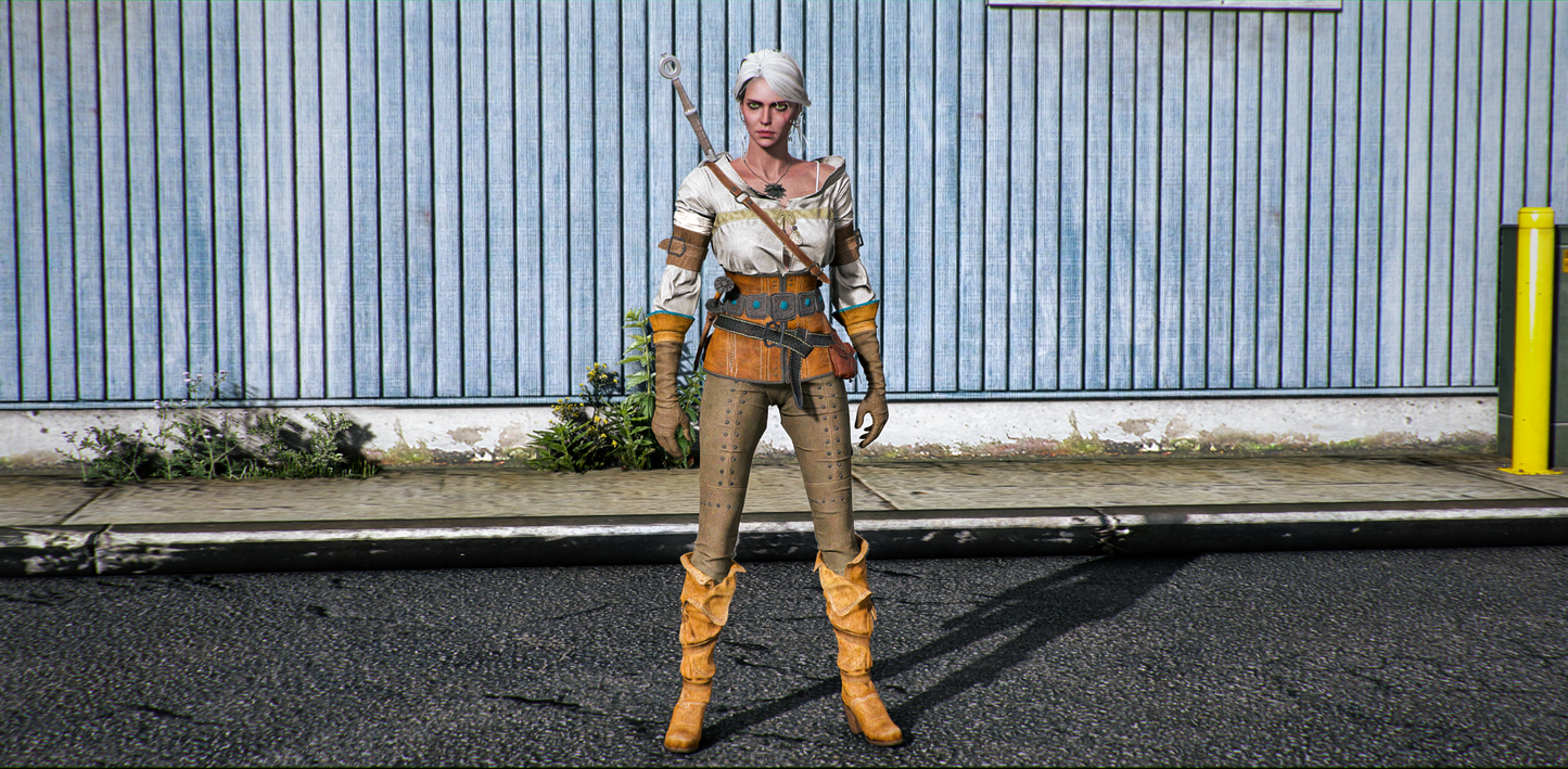 Ciri The Witcher Wild Hunt (With Hoodie)
