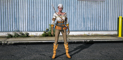Ciri The Witcher Wild Hunt (With Hoodie)