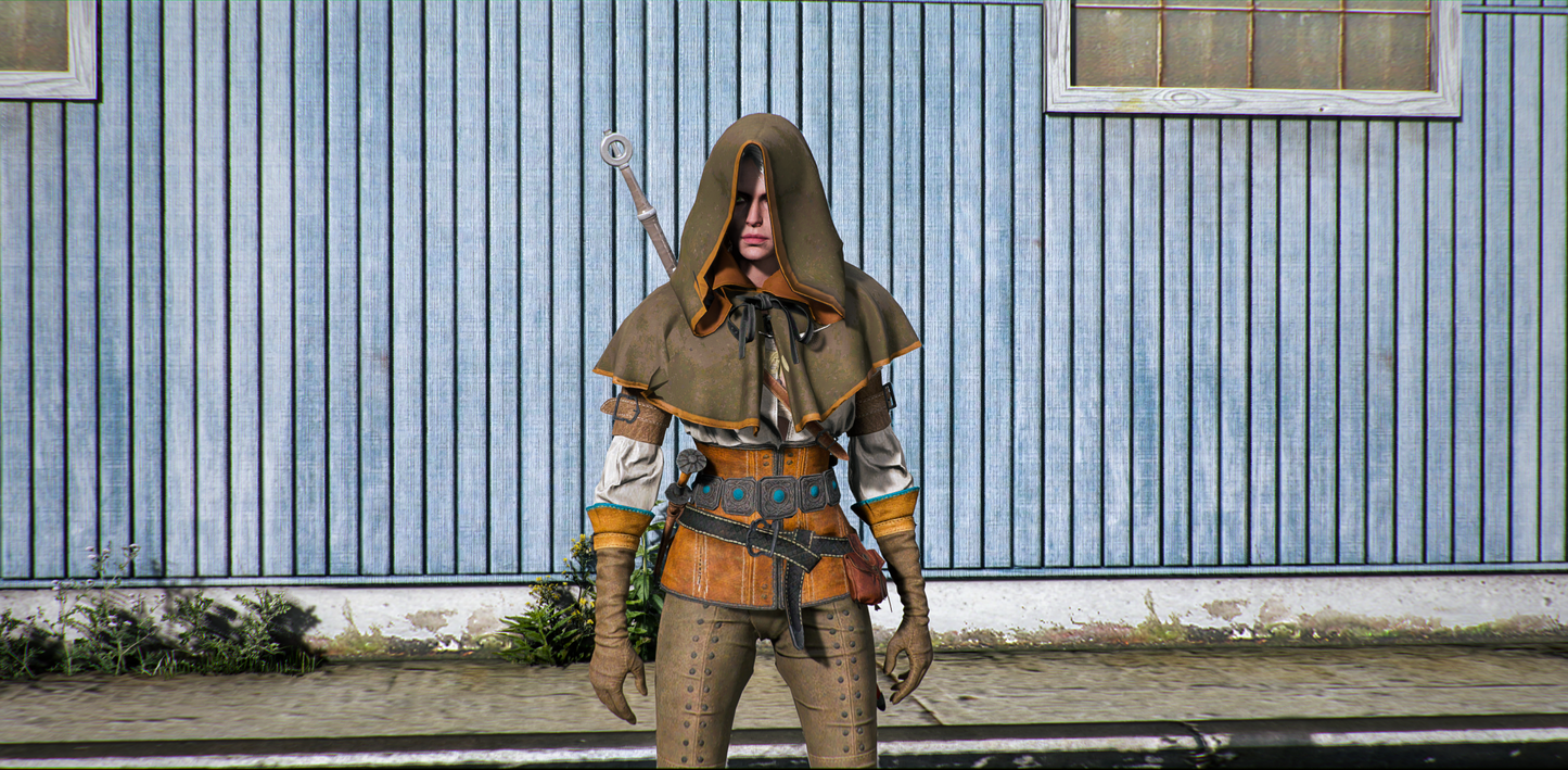 Ciri The Witcher Wild Hunt (With Hoodie)